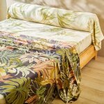 Drap housse en satin de coton hacienda - beige