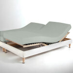 Drap - housse sommier articul� coton tertio ; - vert - c�ladon