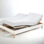 Drap - housse sommier articul� gaze de coton tertio ; - blanc