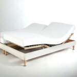 Drap - housse sommier articul� percale de coton tertio ; - blanc