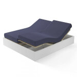 Drap - housse sommier articul� percale de coton tertio ; - bleu indigo