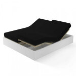 Drap - housse sommier articul� percale de coton tertio ; - noir