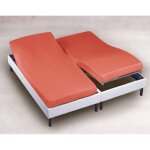 Drap - housse t�te et pieds relevables en jersey orange