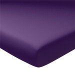Drap - housse uni en jersey grand bonnet violet