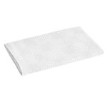 Drap plat en 70 % coton et 30 % lin gramines blanc Drap plat en 70 % coton et 30 % lin gramines blanc