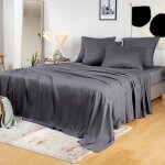 Drap plat en bambou - anthracite Drap plat en bambou - anthracite