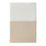 Drap plat bicolore en percale de coton, rendez - vous