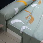 Drap plat en coton abstract - gris