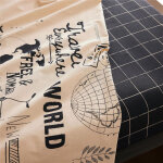 Drap plat en coton generation - gris