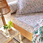 Drap plat en coton piafou - �cru