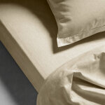 Drap plat coton tertio ; - beige - �cru