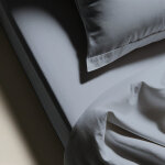 Drap plat coton tertio ; - bleu - orage