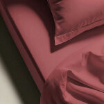 Drap plat coton tertio ; - grenat