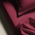 Drap plat coton tertio ; - grenat