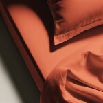 Drap plat coton tertio ; - orange - tangerine