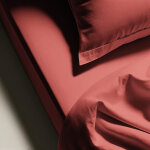Drap plat coton tertio ; - terracotta