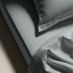 Drap plat coton tertio ; - vert - tilleul