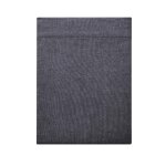 Drap plat en flanelle de coton, frisson anthracite