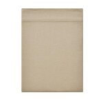 Drap plat en flanelle de coton frisson sesame