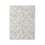 Drap plat imprim� en percale de coton, ombrage beige lin