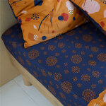 Drap plat melba jaune ocre en coton