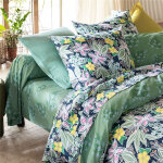 Drap plat motif fleurs cueillette multicolore Drap plat motif fleurs cueillette multicolore