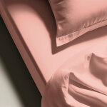 Drap plat polycoton tertio ; - rose blush