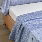 Drap plat satin jacquard arcangues nuage