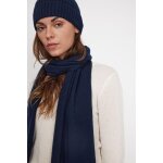 Echarpe etole unisexe en cachemire bleu marine