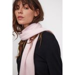 Echarpe etole unisexe en cachemire rose perle