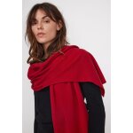 Echarpe etole unisexe en cachemire rouge