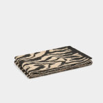 charpe imprime zbre noire et beige