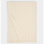 charpe tweed ivoire femme