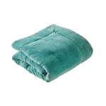 Edredon en coton 160 x 160 cm byzance - céladon Edredon en coton 160 x 160 cm byzance - céladon