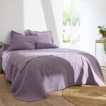 Edredons judite en coton violet