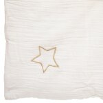 Edredon lili en gaze de coton blanc