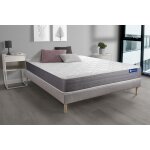 Ensemble matelas actimemo dream memoire de forme 5 zones de confort sommier kit gris