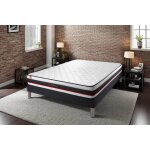 Ensemble matelas form sommier kit noir