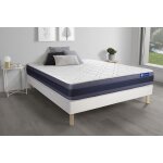 Ensemble matelas latex et memoire de forme actilatex morpho maxi epaisseur 5 zones de confort et sommier ...