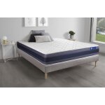 Ensemble matelas latex et memoire de forme actilatex morpho maxi epaisseur 5 zones de confort et sommier ...