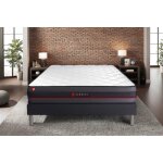 Ensemble matelas regen a memoire de forme sommier kit noir