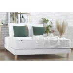 Ensemble matelas ressorts 5 zones star et sommier blanc