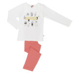 Ensemble pyjama filette à colorier écru Ensemble pyjama filette à colorier écru