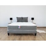 Ensemble sommier + matelas ressorts ensach�s mat 7 zones de confort s�lenia