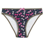 Ensemble soutien - gorge triangle sans armatures imprim noeuds + slip cutie pomm'poire - multicolore ...