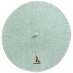 Essuie - mains rond brod bateau sailor vert d'eau