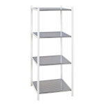 Etagre en mtal blanc laqu 4 plateaux