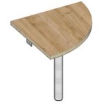 Extension d?angle en demi - lune avec pied mtal easy