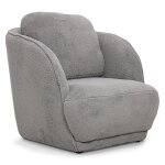 Fauteuil cosy furdol tissu effet peau de mouton gris Fauteuil cosy furdol tissu effet peau de mouton gris