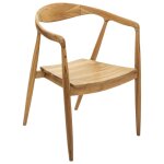 Fauteuil diner teck miyako naturel beige Fauteuil diner teck miyako naturel beige